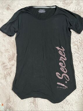 Victoria's Secret Black T-Shirt Dress